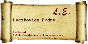 Laczkovics Endre névjegykártya